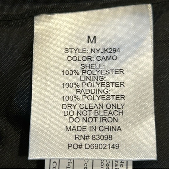 Ci Sona Camouflage Quilted Puffer Jacket M - Picture 8 of 10